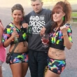 Gorgeous in Rainbow splodge tush outfits