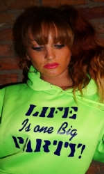 Full Jersey Hoody Lime