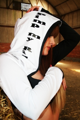 2tone HoodShrug BW