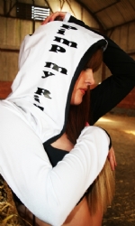 2tone HoodShrug BW
