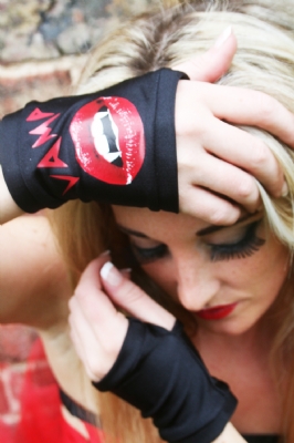 Gloves Print Vamp BLK