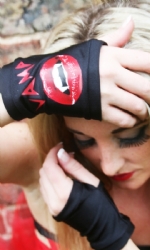 Gloves Print Vamp BLK