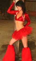 Xmas Glow Fairy 5pc Red