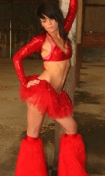 Xmas Glow Fairy 5pc Red