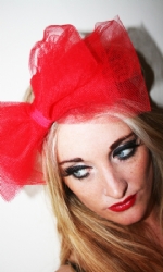 Net Bow Band Red