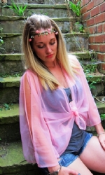 Kaftan Mesh Baby Pink