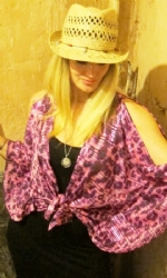 Kaftan Emboss PinkLeo
