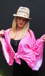 Pink Polka Kaftan S/M