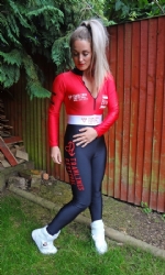 Zipped catsuit RWB