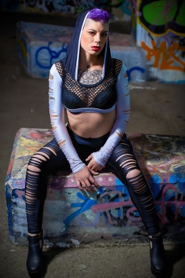 Peek net hoody 2pc BW