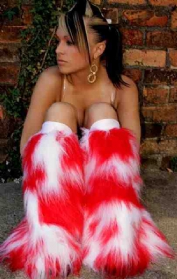 White/Red Camo Fluffs