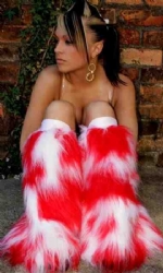 White/Red Camo Fluffs