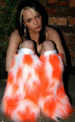 Wht/Oran Camo Fluffs