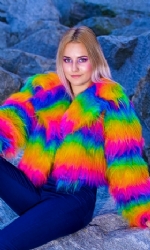Collar Coat Stripe