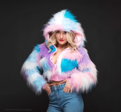 Patch Fur Coat