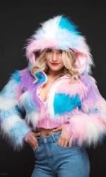 Patch Fur Coat