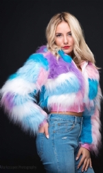 Patch Fur Coat