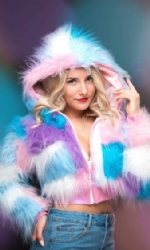 Patch Fur Coat