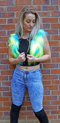 Fluffy Waistcoat Camo