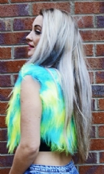 Fluffy Waistcoat Camo