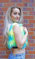 Fluffy Waistcoat Camo