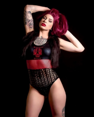 Panel Leotard Skull
