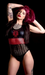 Panel Leotard Skull