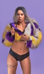 Patch fur coat PWBY
