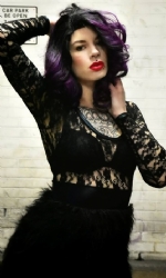 Laced Fur Dress