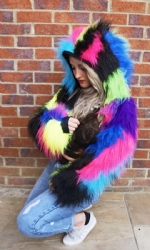 LINED Patch Hood shrug BR 