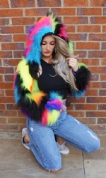 LINED Patch Hood shrug BR 