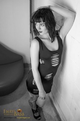 Dark Slashed Dress