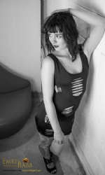 Dark Slashed Dress