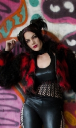 Crop fur coat