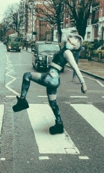 Space zip catsuit