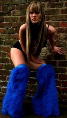Blue OverKnee Fluffs