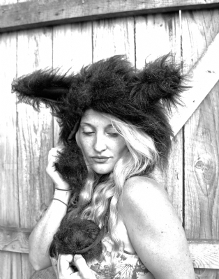 Bunny Hood Black