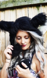 Bunny Hood Black
