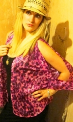 S Pink Leopard kaftan