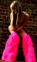 Hotpink Overknee Fluffs