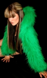 LINED Hood Fur Shrug