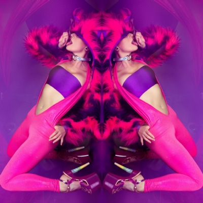 Plunge Holo catsuit