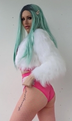 Crop Coat White