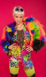 Rainbow Collar Coat