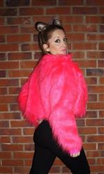 S Pink Collar coat S