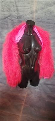 S Pink lined shrug