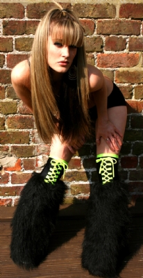 Blk/Nyell Hussiz Laced Fluffs