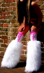 Wht/Pink Hussiz Laced Fluffs