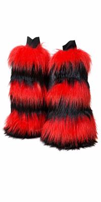 StripeZ fluff black/red