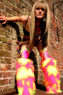 Pink/nYell Camo Laced Fluffs